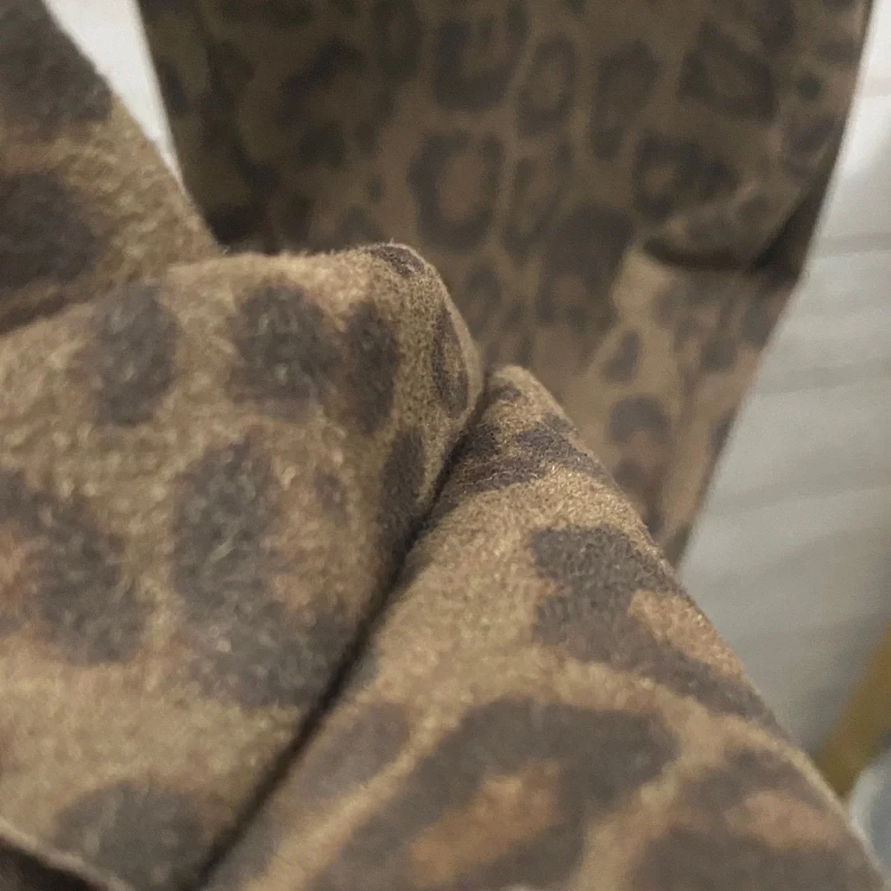 Zara Women’s‎ Faux Suede Leopard Print Pants
